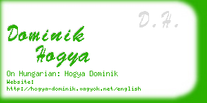 dominik hogya business card